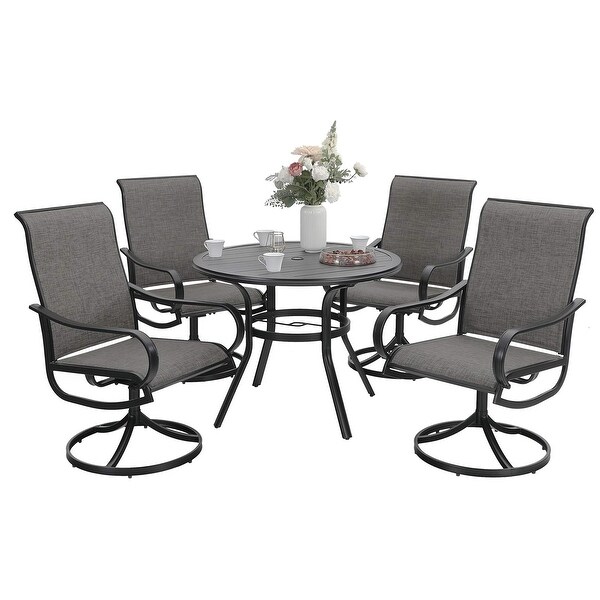 Sophia & William Patio Dining Set 5 Pieces, 4 Patio Dining ...