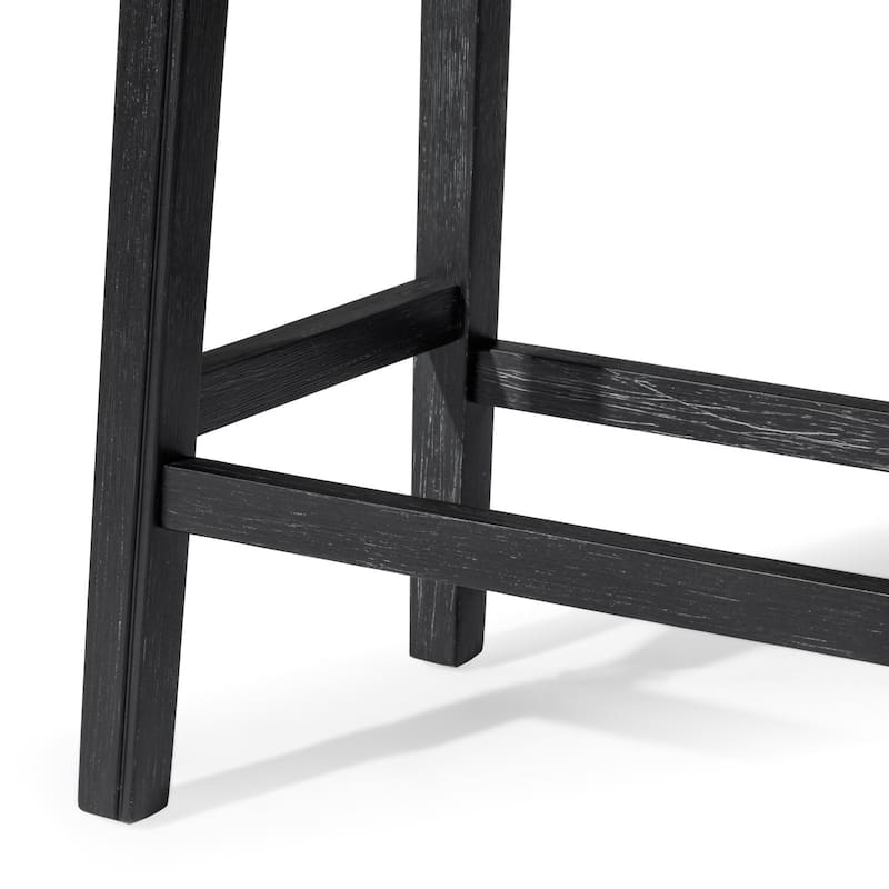Maven Lane 26" Adrien Saddle Kitchen Counter Height Stool