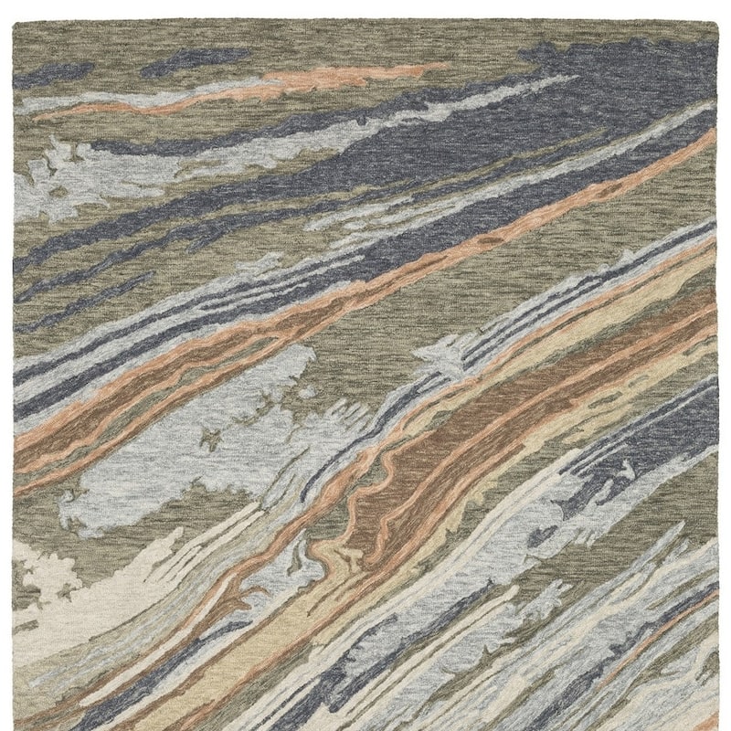 HomeRoots Abstract Modern Rectangle Area Rug - 119.69 in. x 95.67 in. x 0.39 in.