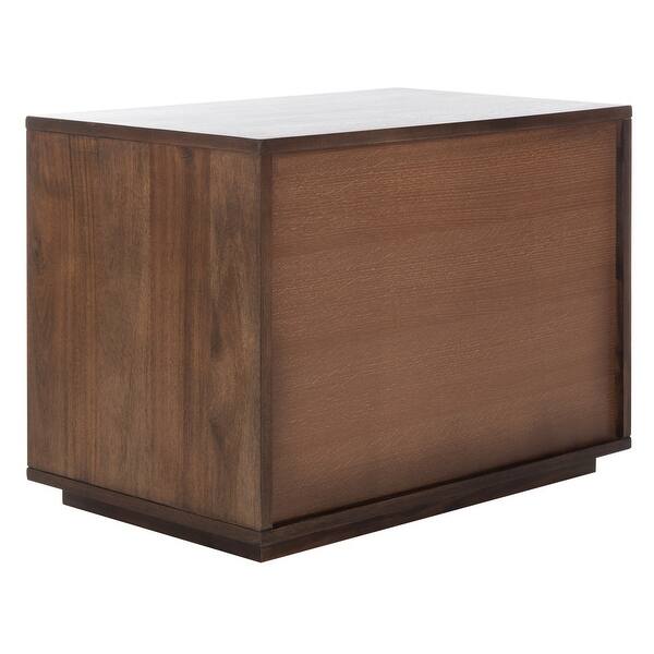 Shop Safavieh Couture Mallory 1 Drawer Nightstand Dark Chocolate On Sale Overstock 27544719 Black