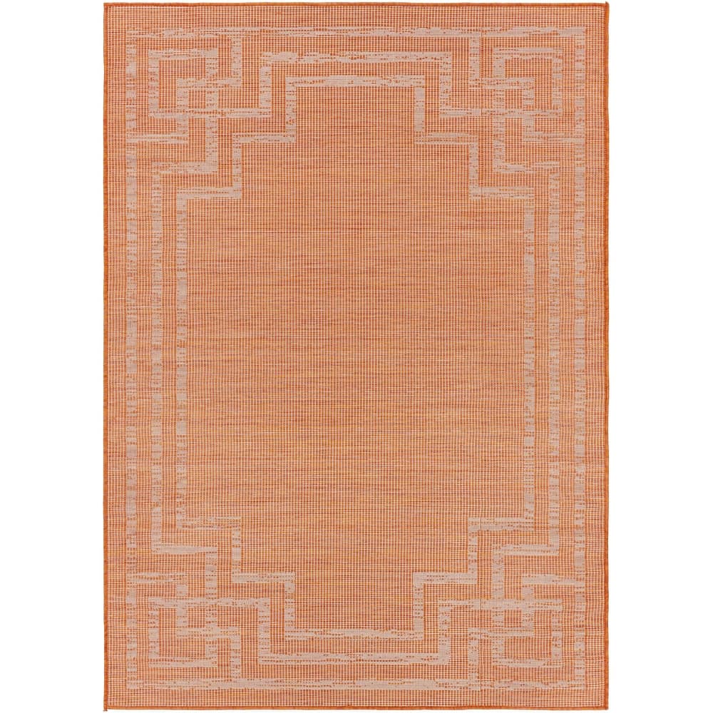 Brian Traditional Border Outdoor Area Rug