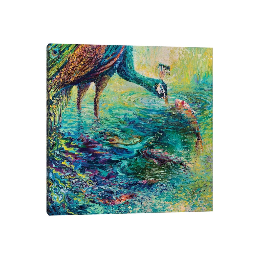 iCanvas "Peacock Diptych Panel II" by Iris Scott Canvas Print