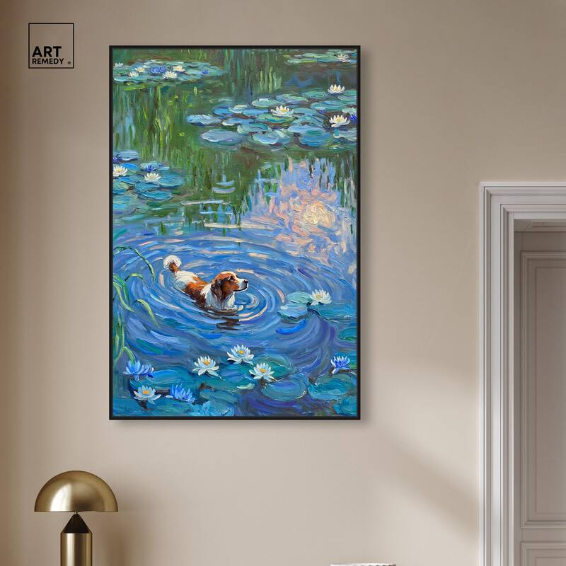 Lily Lagoon I Canvas Modern Classic by Art Remedy