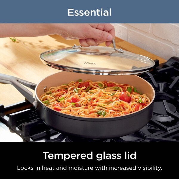 Ninja CW80020 Extended Life Essential Ceramic 8-Inch Fry Pan - Bed