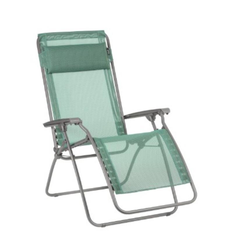 27 Inch Zero Gravity Chair with Cushion for Patio Garden or Poolside - 26.8” x 64.2” x 44.9”