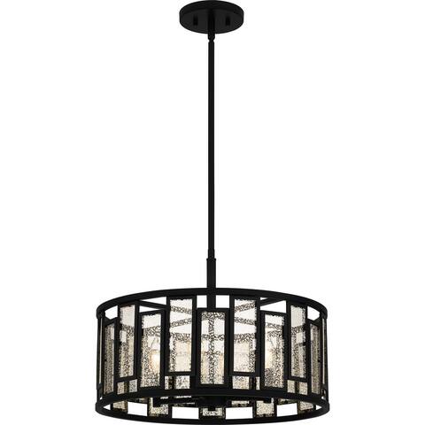 Bankston 4-Light Matte Black Pendant - Matte Black