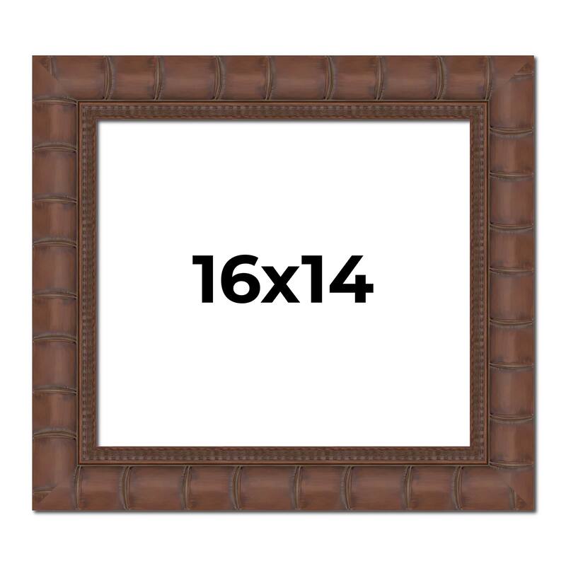 16x14 Frame Pewter Solid Wood Picture Frame Width 1.625 Inches | Interior Frame Depth 0.6875 Inches