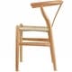 preview thumbnail 30 of 47, Modern Dining Chair with Woven Paper cord Seat, Solid Wooden Farmhouse Y Back Elbow Side Chair