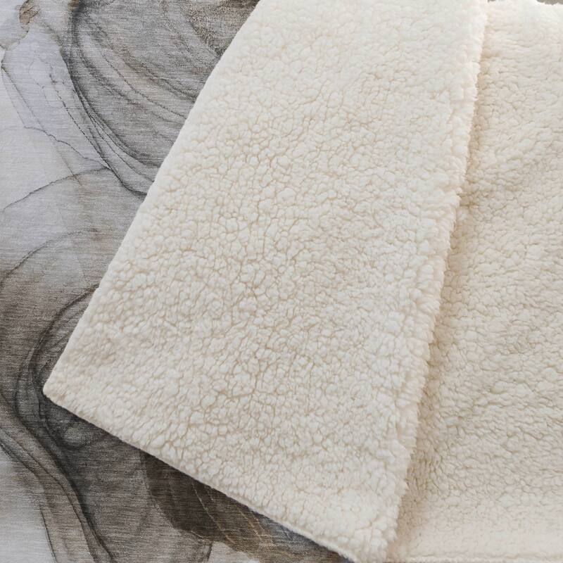 Premium Machine Washable Abstract Contemporary Sherpa Throw Blanket