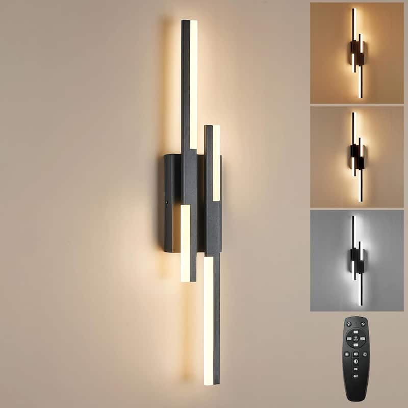 Led vanity light black fixtures light iron, acrylic wall light
