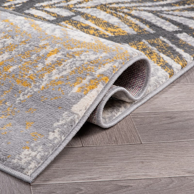 World Rug Gallery Edinburgh Floral Leaves Area Rug On Sale Bed Bath