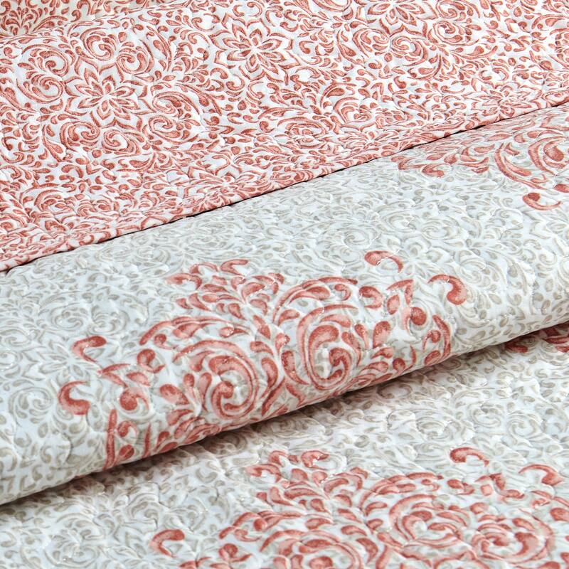 Serenta 6-piece Chelsea Printed Microfiber Quilts Coverlet Set