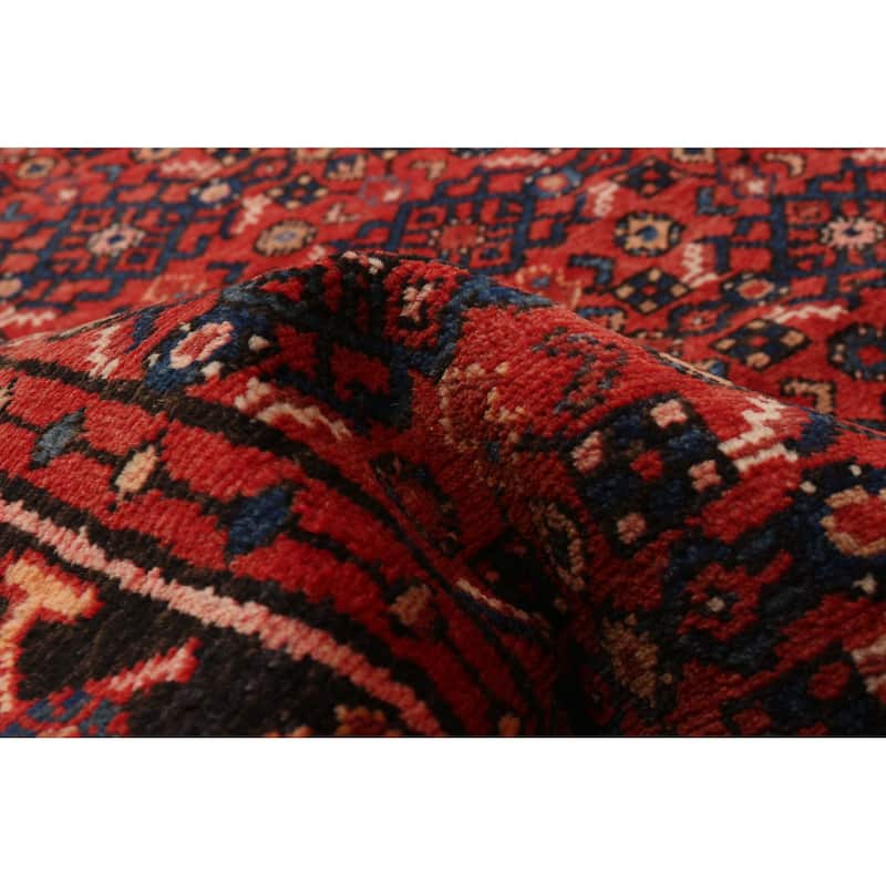 ECARPETGALLERY Hand-knotted Andelz Red Wool Rug - 3'7 x 10'2