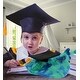 preview thumbnail 5 of 3, DolliBu Blue Tie-Dye Stingray Graduation Plush Toy with Cap w/ Tassel - 20 inches