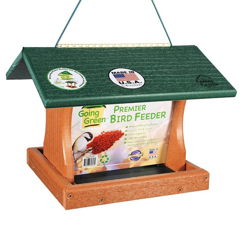 Woodlink Going Green Hanging Mount Backyard Large Premier Wild Bird Ranch Feeder - 6.5