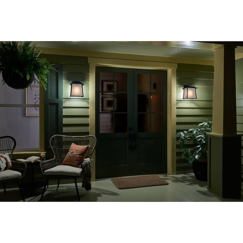 Kichler 59106 Noward 12" Tall Outdoor Wall Sconce with Satin Etched