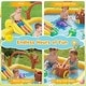 preview thumbnail 6 of 8, Gymax Inflatable Play Pool Center w/Water Slide Monkey & Tree Stump - Multi-colored