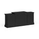 preview thumbnail 10 of 10, SEI Furniture Hay River Black Electric Fireplace with Bookcases