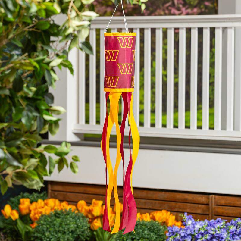 40" NFL Team Sublimated Fabric Windsock - Commanders