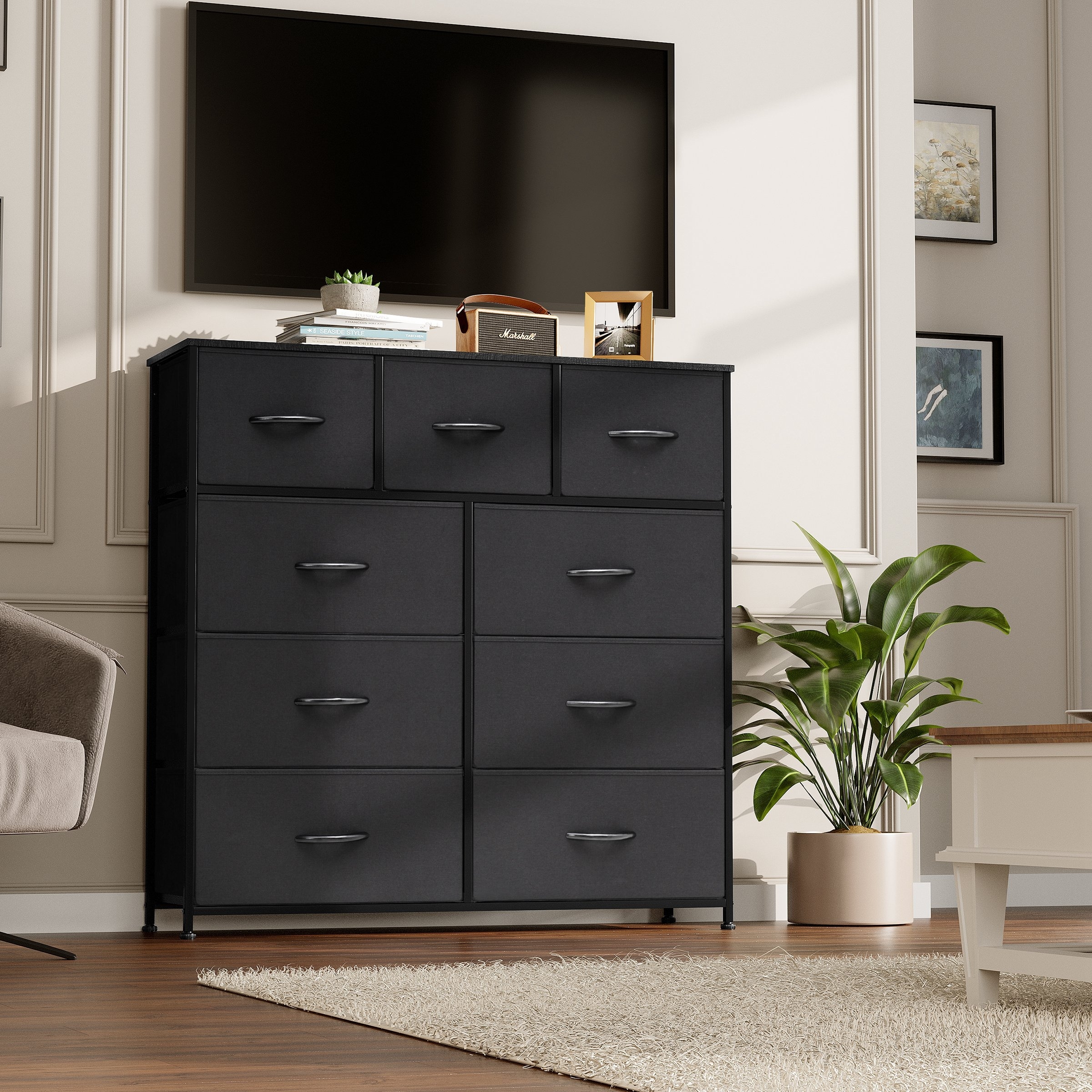 Extra wide black dresser deals