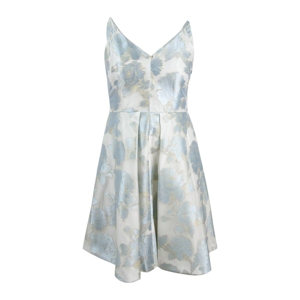 calvin klein floral a line dress