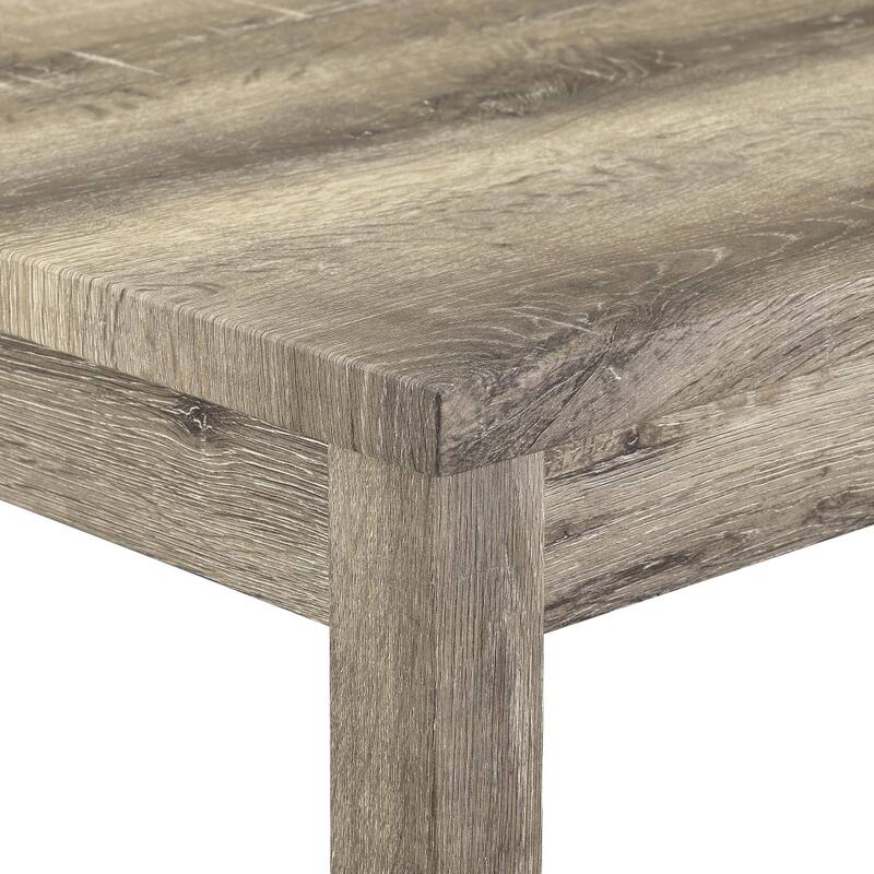 Durable 4-piece Wooden Bar Table and Chairs Set with Power Outlet