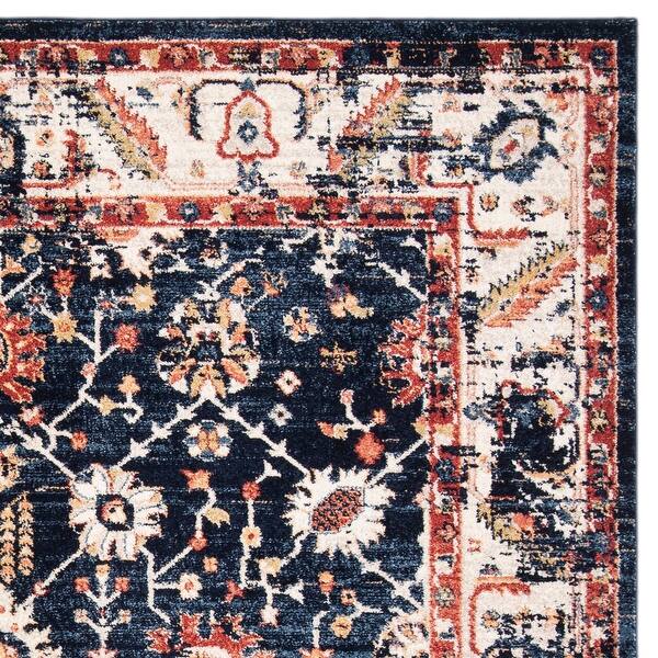 Safavieh Charleston Vintage Oriental Navy Ivory Rug On Sale Overstock 27982864 8 X 10 Navy Ivory