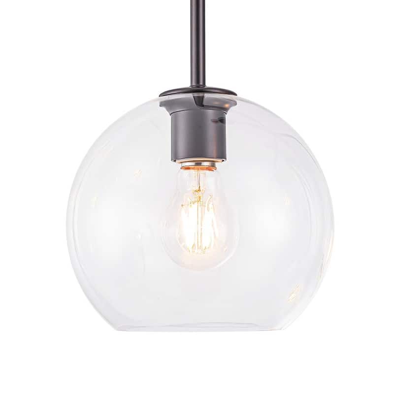 Contemporary Glass Globe 4-Light Sputnik Pendant Chandelier