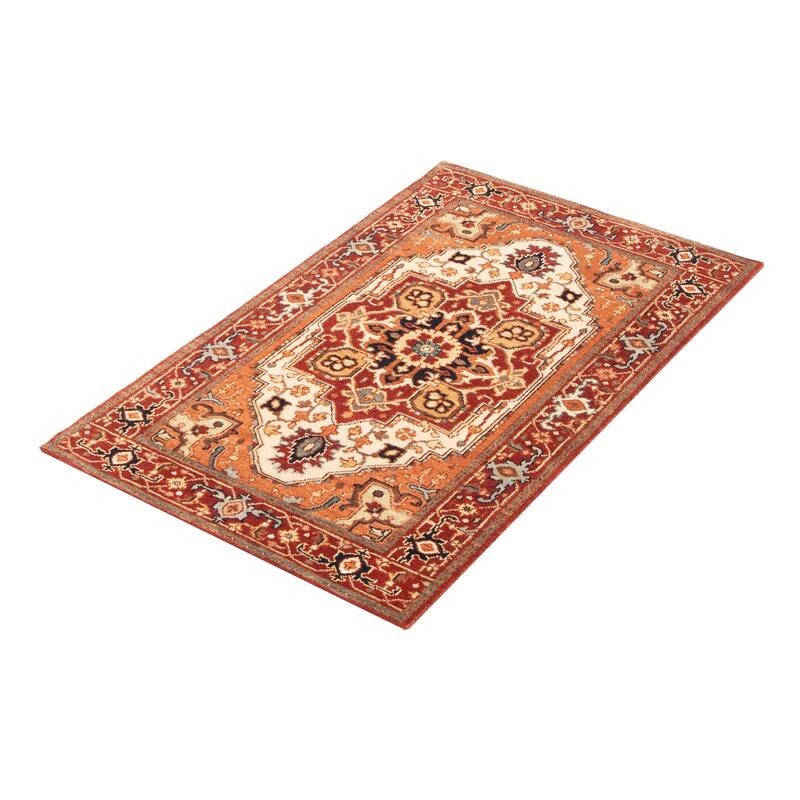 ECARPETGALLERY Hand-knotted Jules Sultane Copper Wool Rug - 3'1 x 5'0