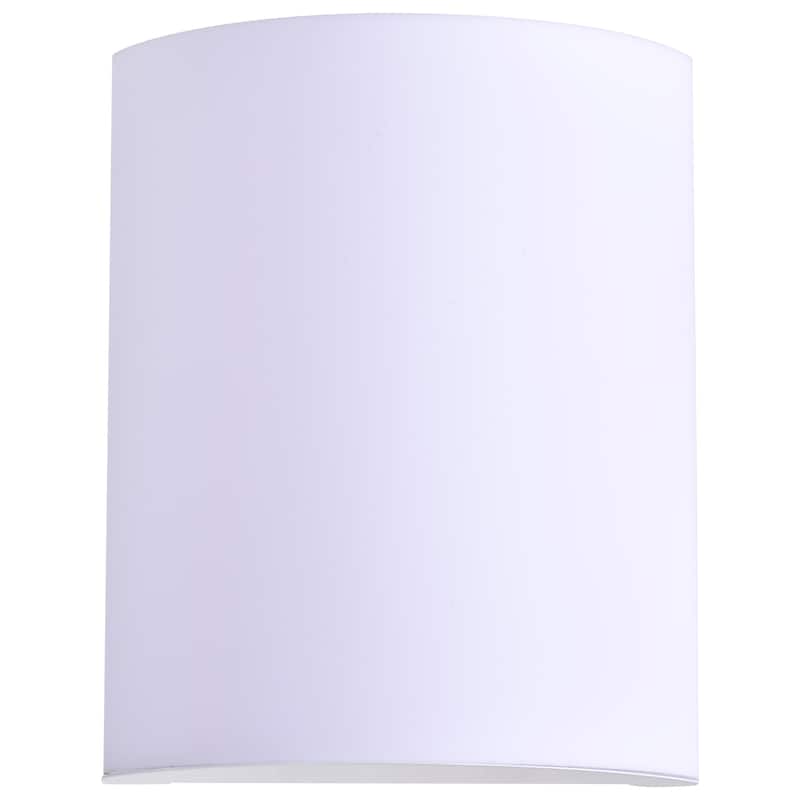 Crispo LED 9 inch Wall Sconce White Finish CCT Selectable 3K/4K/5K