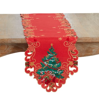 Christmas Tree Table Runner - 14"x72"
