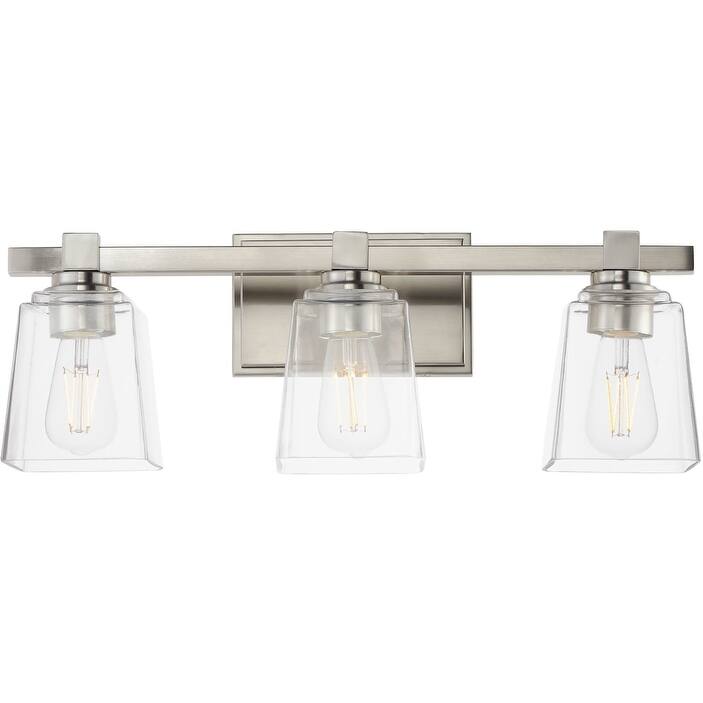 Maxim 21383CL Cubos 3 Light 23" Wide Bath Vanity Light - Satin Nickel