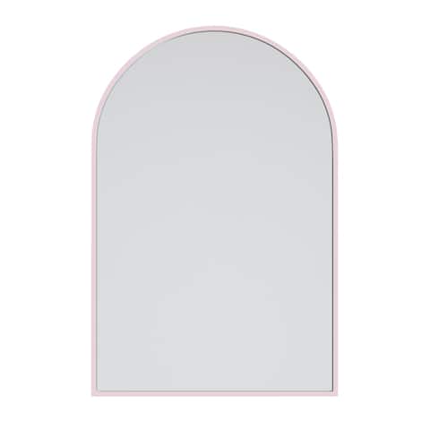 Glass Warehouse Arched Stainless Steel Framed Wall Mirror
