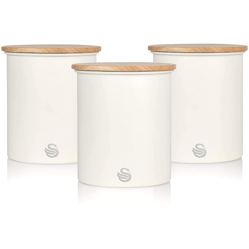 Swan Nordic Scandi Set of 3 Storage Canisters Bed Bath & Beyond