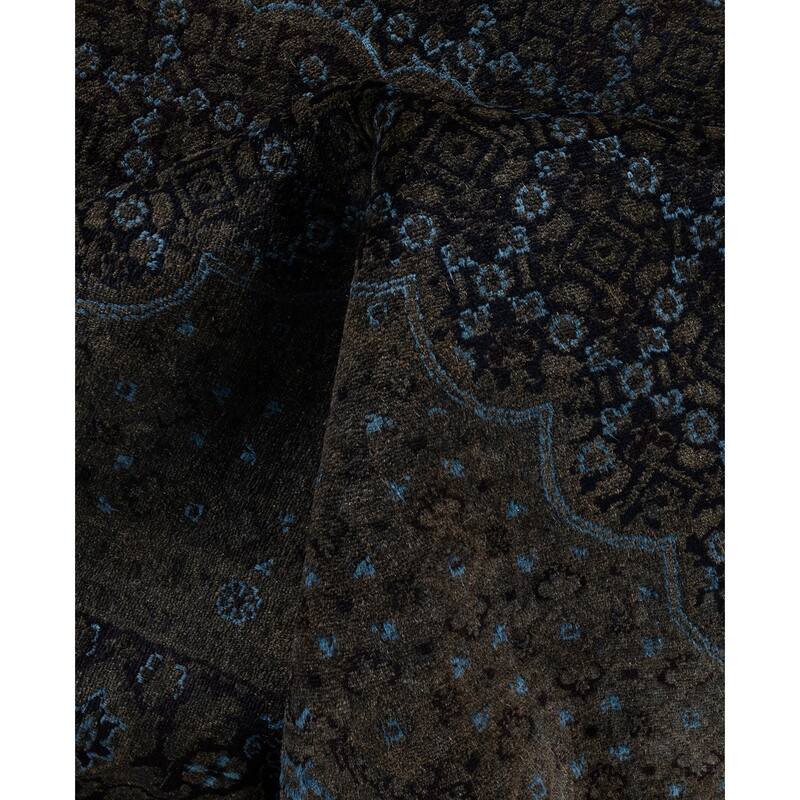 Overdyed One-of-a-Kind Hand-Knotted Area Rug - Black - 6' 0" x 9' 3"