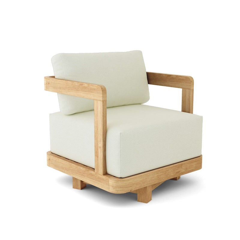Granada Swivel Armchair - Canvas Natural