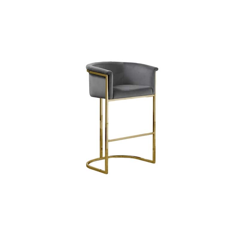 Best Quality Furniture Velvet Upholstered Barstool