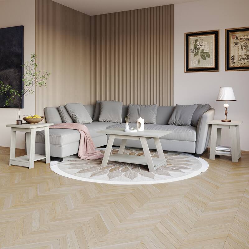 CraftPorch 3-Pieces Coffee Table Set