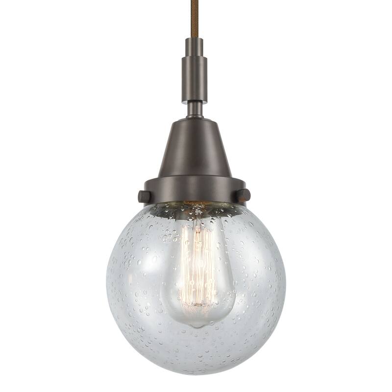 Innovations Lighting 447-1P-G204-6 Beacon 6" Wide Mini Pendant with - Oil Rubbed Bronze