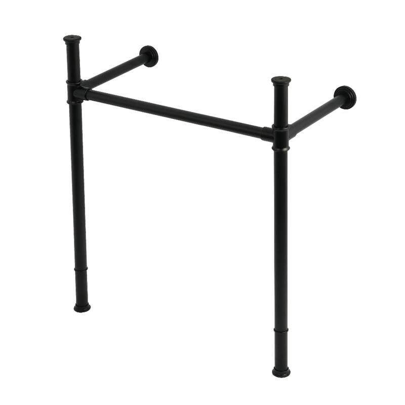 Kingston Brass Fauceture Stainless Steel Console Sink Legs - Matte Black