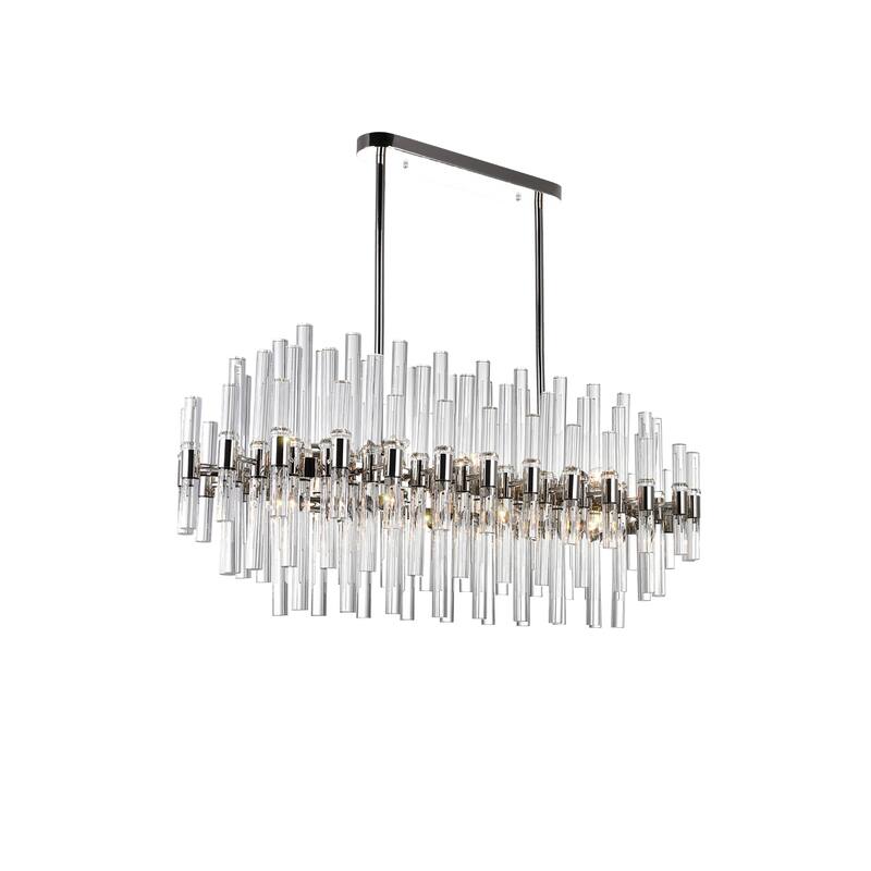 Miroir 16 Light Pool Table Light With Polished Nickel Finish - Polished Nickel - Polished Nickel