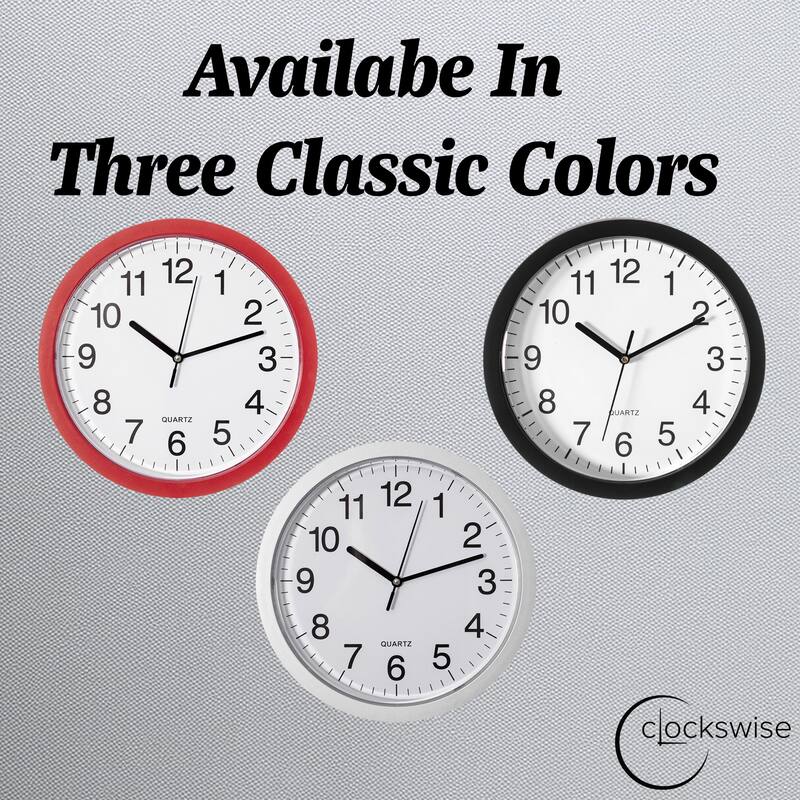 Wall Mounted Plastic Clock with Hidden Storage Door - Secret Interior Compartment, Hidden Safe for Storage