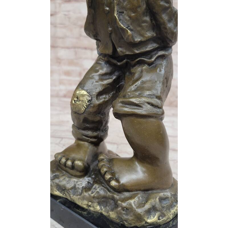 Hand Made Original Milo Chinese Boy Bronze Sculpture Lost Wax Art