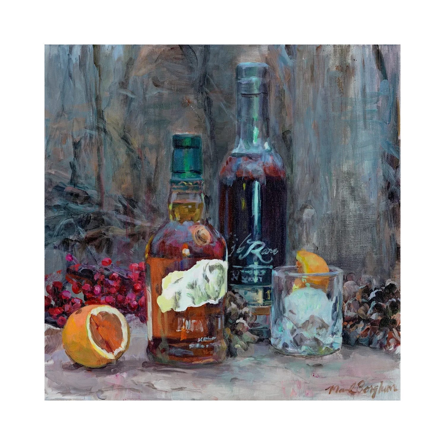 "Bourbon In The Woods" by Marilyn Hageman Canvas Print