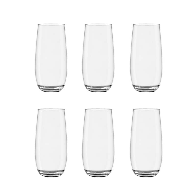 Abode Homewares Montana Acrylic Drinking Glass - Clear - 18 oz - Set of 6 - Set of 6