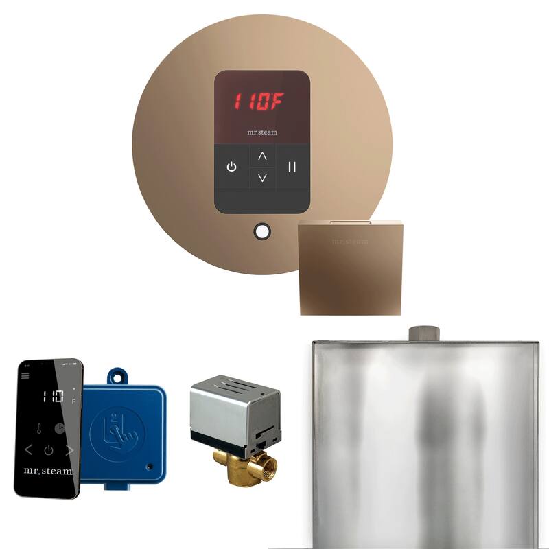 Mr Steam BBR Basic Butler Package Steam Shower Control Package with - Nouveau Bronze