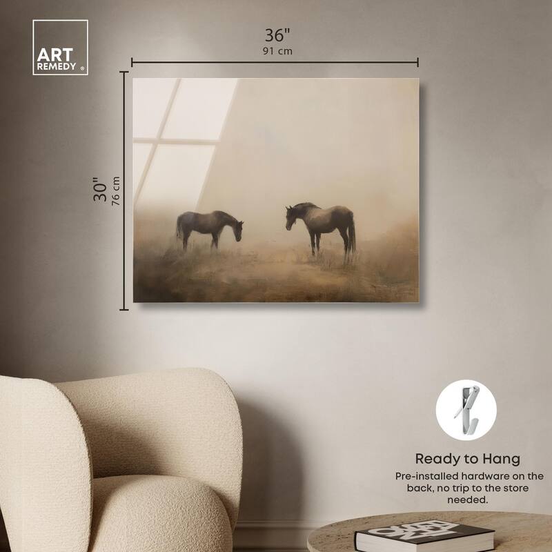 Equine Duo II Acrylic by Art Remedy, Ready to Hang