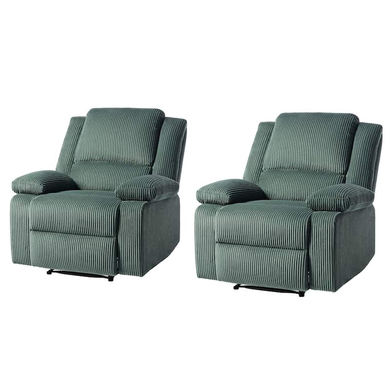Corduroy Adjustable Recliner Chair Sofa for Living Room
