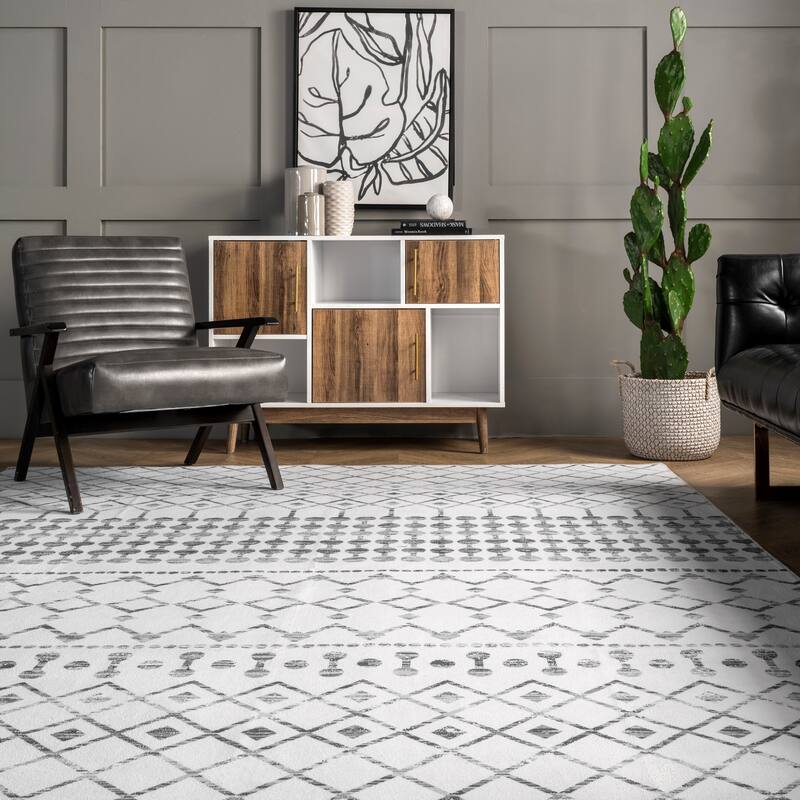Nuloom Moroccan Blythe SpinClean Machine Washable Area Rug