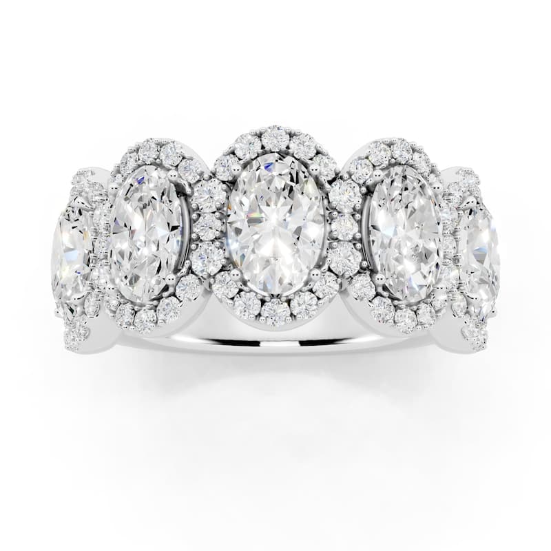 Auriya 14k Gold 2 1/2ctw Lab Grown Diamond Anniversary Ring (E-F VS)